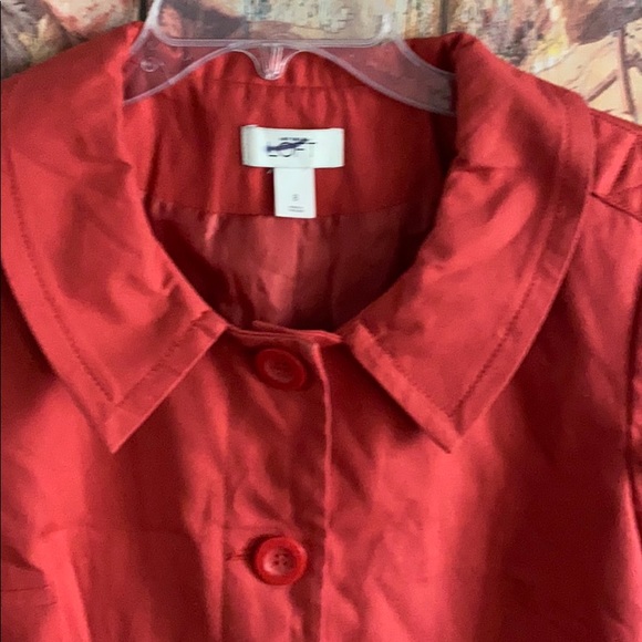 ANN TAYLOR LOFT BRIGHT RED SS CROP BLAZER JACKET 8 - Picture 12 of 13